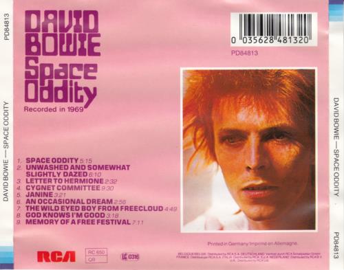 David Bowie Space Oddity - Withdrawn UK CD album (CDLP) (67877)